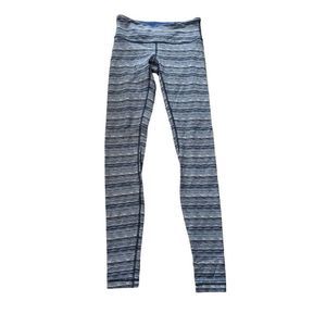 Lululemon Wunder Under Leggings Space Dye Twist Sapphire Blue Multi Size 6
